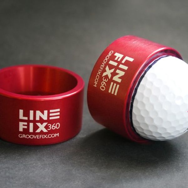 GrooveFix LineFix360 Golf Ball alignment tool from