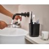 Joseph Joseph Easy-Store - Toothbrush Holder Caddy, Bathroom Storage, Compact, Matt Black