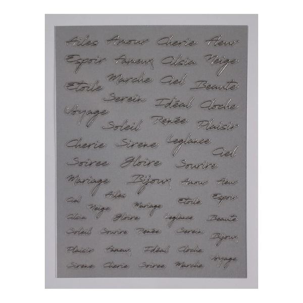 KiraNail Renee French letters Silver