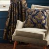 Paoletti Shiraz Cushion Cover, Navy, 45 x 45cm