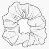 Magnet White Scrunchie Viny Magnetic Bumper Sticker 5"
