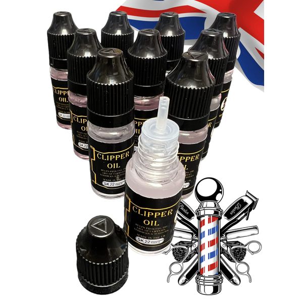 Clipper Oil Electric Hair Trimmer Shaver Blade Lubricant 10x 10ml Oil Lube