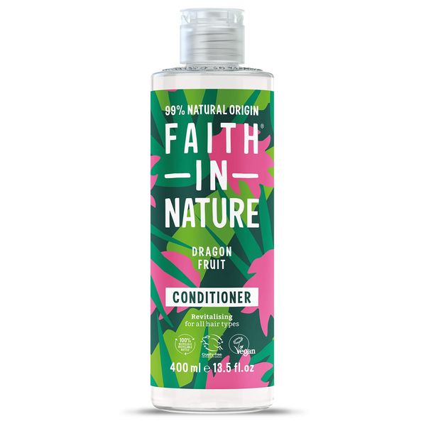 Faith In Nature Natural Dragon Fruit Conditioner, Revitalising, Vegan & Cruelty Free, No SLS or Parabens, for All Hair Types, 400ml