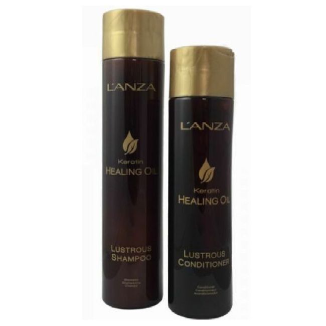 L'anza Keratin Healing Oil Shampoo 10.1 oz Conditioner 8.5 oz