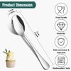 Teaspoons Set of 36, PionStar Stainless Steel Tea Spoons Set, 5.5 Inch (14cm), Dishwasher Safe, Coffee Spoons/Cake Spoons/Dessert Spoons/Latte Spoons for Home/Kitchen/Restaurant