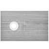 VEVOR Waterproofing Shower Curb Tray Kit 60"x38" w/ Offset Drain Thickened