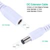 2 Pack Power Extension Cable 12ft 2.1mm x 5.5mm Compatible with DC 5V 12V 24V