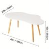 Mid Century Modern Cloud Coffee Table, Small Coffee Table, Minimalist Display
