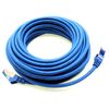 Patch cable - 3 meter Ethernet, network, LAN cable CAT6a (for gigabit networks, routers, switches, modems with RJ45 input - blue)