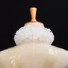 BLESSUME Renaissance Neck Ruffle Lace Collar (16.5", White)