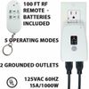 Indoor Remote Control Outlets w/ Wireless Remote & Countdown Timer Auto Shut Off