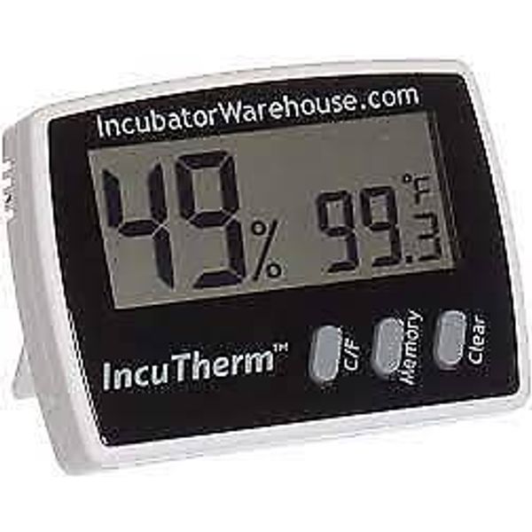 IncuTherm™ | Digital Egg Incubator Thermometer & Hygrometer (Measures Humidity)