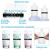 Bordhap 14Pcs Urine Complete Set Kit 2 Portable Empty Bottles,10 Adhesive Temperature Sensitive Strips and Insulation Bag