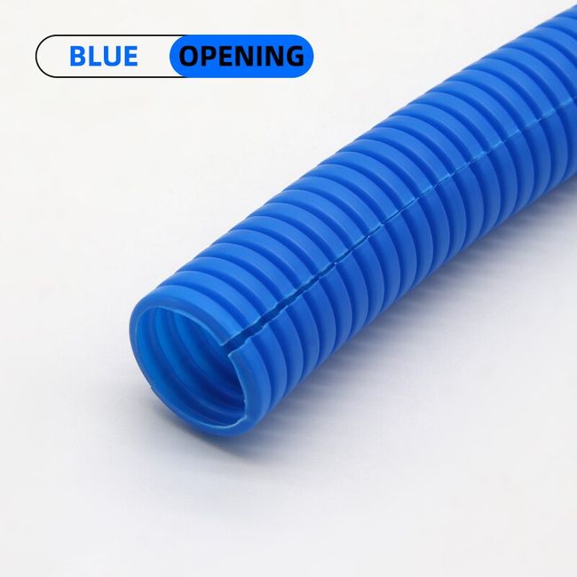 Black Plastic PP Corrugated Hose Conduit Insulation Wire Harness Casing  Protective cable line Threading Hose