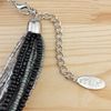 Bocar Seed Beads Multilayer Chunky Bib Statement Knot Necklace (NK-10316-grey+black)