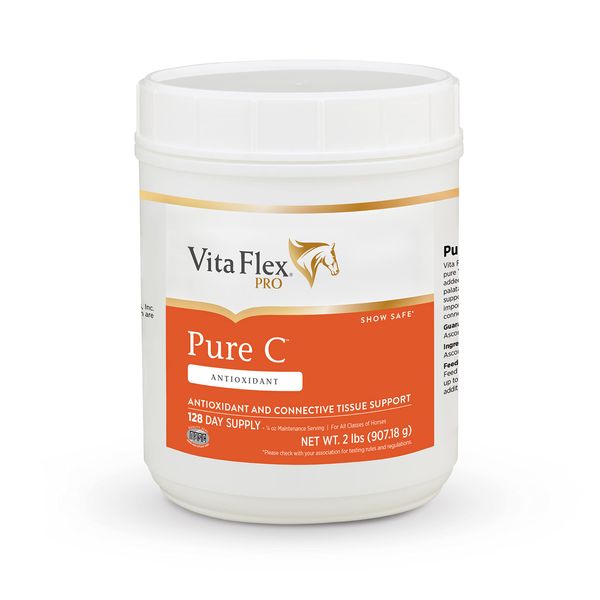 Vita Flex Pro Pure C Premium Quality Horse Vitamin C, 2 Pounds, 128-Day Supply