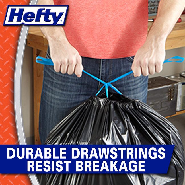 6 Pack Hefty Strong 39-Gallon Lawn & Leaf Trash Bags (34 Bags Each) New