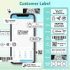 Phomemo D30 Label Maker - Black on White Continuous Label Tape, 0.55 inch Width, 15 x 6m Long, 3-Roll