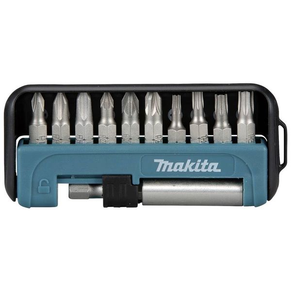 Makita D-64995 Bit Set 11 Pieces PH, PZ, Torx, Bit Holder