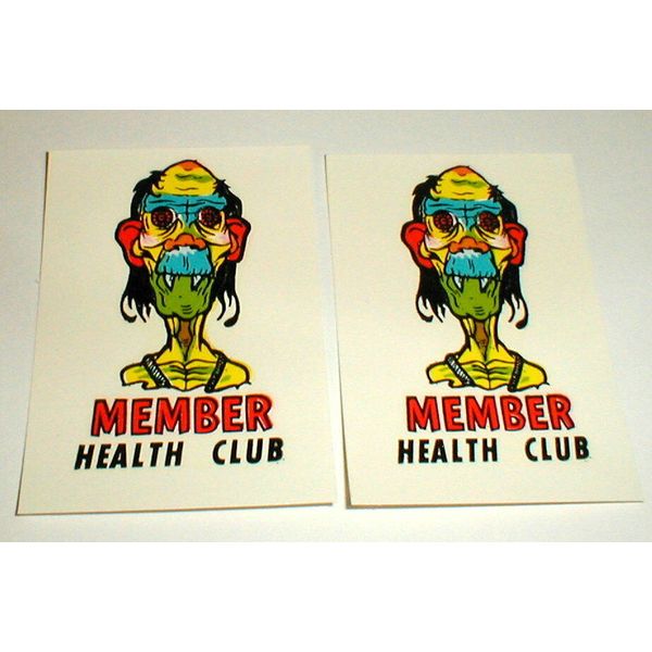 Monster Health Club IMPKO Decalcomania Vintage Original Water Slide Decals NOS