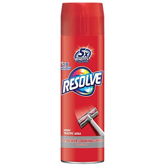  Resolve High Traffic Carpet Foam, 264 oz (12 Cans x 22 oz),  Cleans Freshens Softens & Removes Stains : Automotive