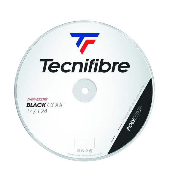 Tecnifibre Blackcode Tennis String 1.24mm Black - 200m Reel