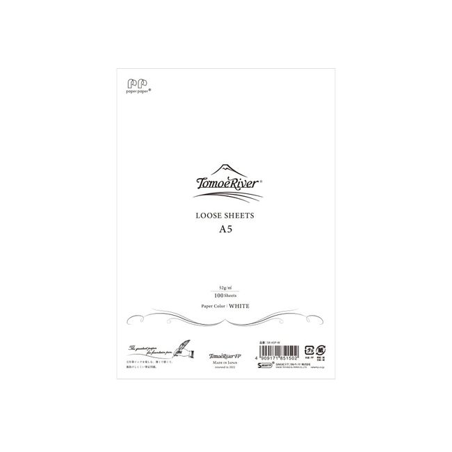 SAKAE Technical Paper Paper Loose Sheet A5 Tomoe River FP 52g White Plain SR-A5P-W