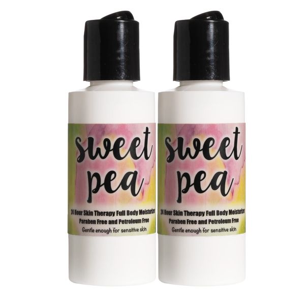 The Lotion Company 24 Hour Skin Therapy Lotion, Sweet Pea, 2 Count