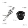 Bonpin Quick Fastener Push Button Hood Pin for Car 4 Piece Set (Silver)