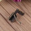 20pcs Spring Hinge TOPINCN Mini Hinges Decorative Wood Case Box Lock with Crews(Bronze)