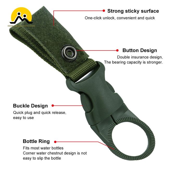 Outdoor Water Bottle Holder, Drink Bottle Buckle, Backpack Buckle