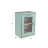 Apollo Wood Egg Cabinet, Mint/Green