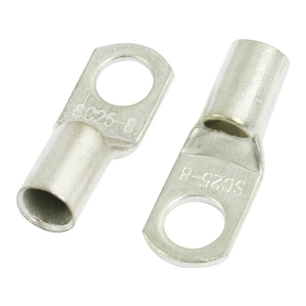 sourcing map 5 Pcs 25mm2 Copper Cable Terminal Connector for 8mm Bolt Hole
