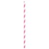 Striped Paper Straws | Bright Pink | 10 Pcs.