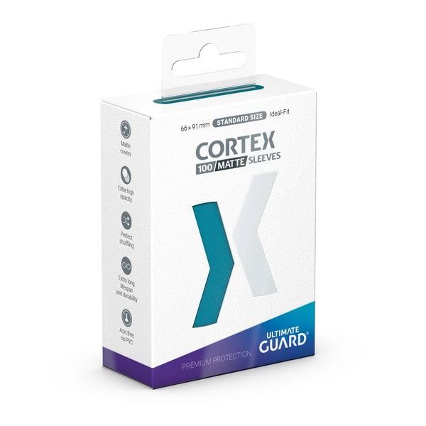 (100-Pack) Ultimate Guard Cortex PETROL MATTE Gaming Card Sleeves Standard Size