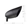 Nuvo SF76/648 One Light Landscape, 13 in, Bronze/Dark