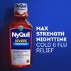 Vicks NyQuil Severe Cold & Flu Nighttime Relief Berry Flavor Liquid 8 Fl Oz