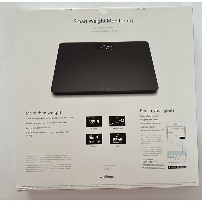 Withings Body - Weight & BMI Wi-Fi Smart Scale