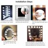 10 Dimmable Light Bulbs Makeup Vanity Lights 6000K 13 ft 3 Colors Mode