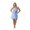 Robe Direct Quick Dry, Lightweight Waffle Spa/Bath Wrap with Adjustable Closure & Elastic Top (Light Blue, XX-Large)