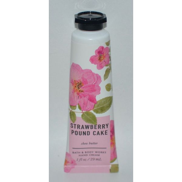 1 BATH BODY WORKS STRAWBERRY POUND CAKE HAND CREAM LOTION SHEA BUTTER 1OZ TRAVEL