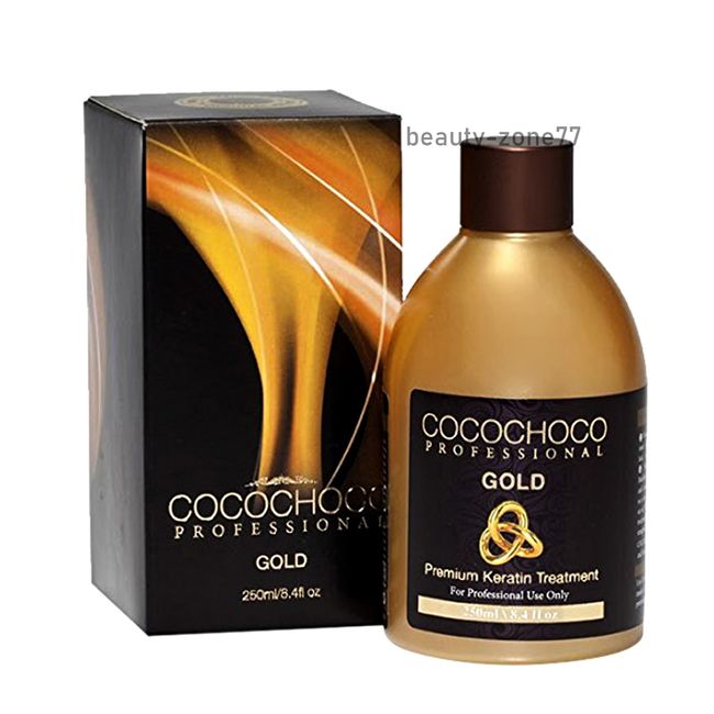 COCOCHOCO Gold Brazilian Keratin Hair Straightening Treatment 8.4oz / 250ml