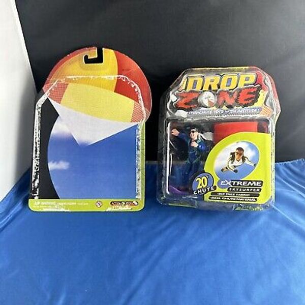 2000 DROP ZONE Fabric PARACHUTE TOY W/ 20" CHUTE ACTION Products