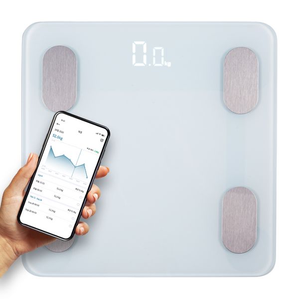 Home Planet Bluetooth Smart Scale, iF1180C, White