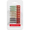 PB SWISS TOOLS 10 Piece Set 1/4HEX E6 Bit Series Stepped Bit Set (Negative Plus Pozidriv) with Bit Holder E6.701CN
