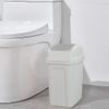 Asking 7 Liter Small Trash Bin with Swing-top Lid, Plastic Garbage Bin, Grey