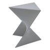 LeisureMod Randolph Modern Triangle End Table in Grey Set of 2