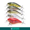 ELBFANG Crankbait Wobbler Set, 13 g, 7.5 cm, Perch Pike Fishing Lure, Artificial Bait Set