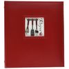 C.R. Gibson Red Leather Kitchen Recipe Keeper Binder, 9'' x 9.5''