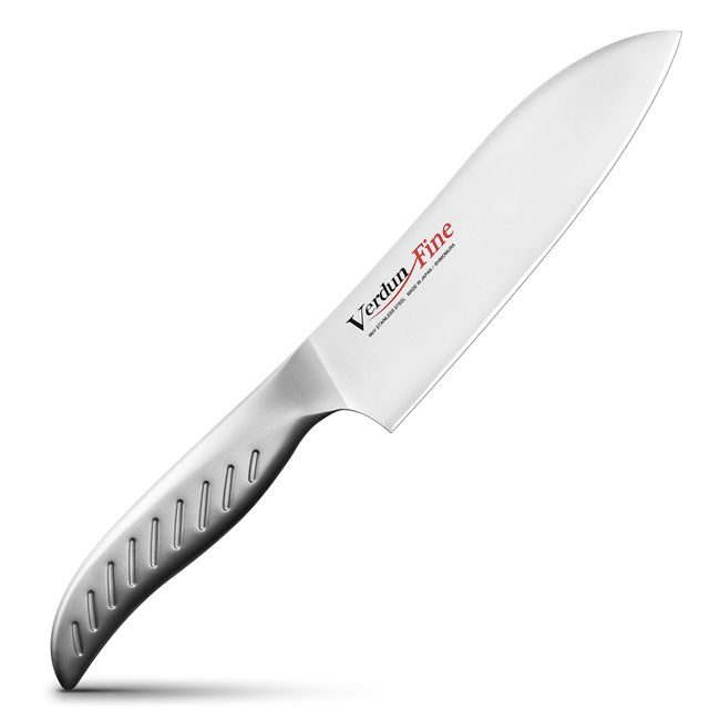 Shimomura Industry OVF-101 Verdun Fine Santoku Knife, Made in Japan, 6.3 inches (160 mm), Molybdenum, Vanadium, Steel, Dishwasher Safe, Made in Niigata, Tsubamesanjo